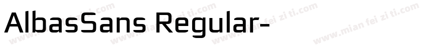 AlbasSans Regular字体转换